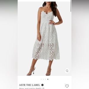 Anaya Womens Crochet Midi Cocktail And Party Dress